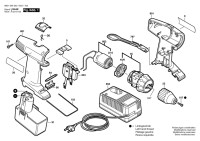 Bosch 0 601 949 667 Gsr 9,6 V Cordless Screw Driver 9.6 V / Eu Spare Parts